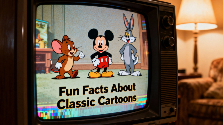 Retro CRT television displaying original vintage-style cartoon characters in warm nostalgic light, symbolizing the golden age of animation