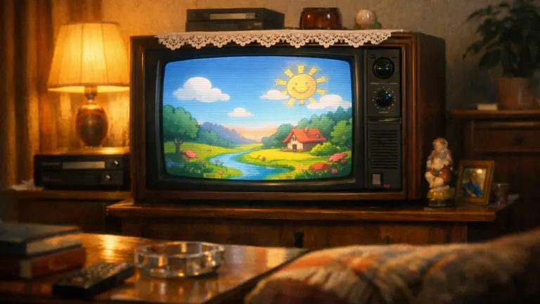 Kako je izgledalo gledati crtane filmove na CRT televizoru