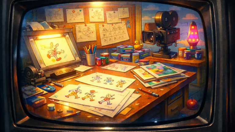 pravljenje crtanih filmova 90-ih na CRT televizoru