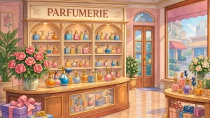 Pepe le tvor 1949 crtani ilustracija parfimerije u retro stilu