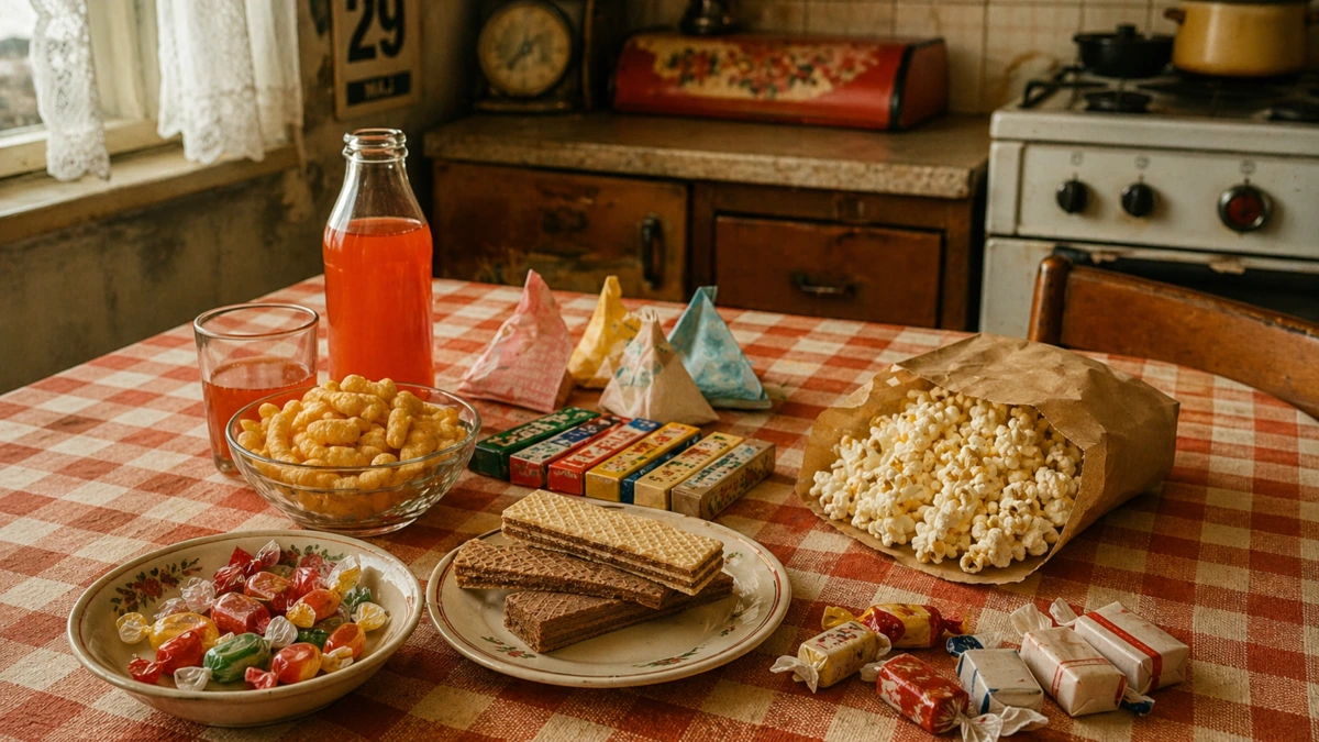 things we could buy for 10 dinars snacks yugoslavia retro table