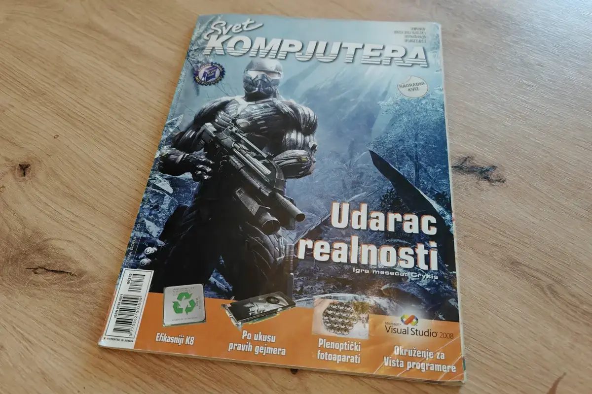 December 2007 issue of Svet kompjutera magazine featuring Crysis on the cover