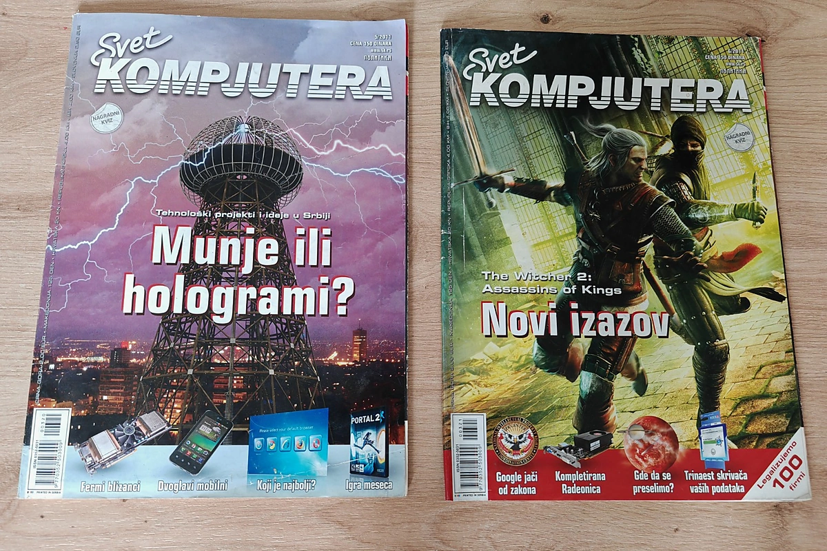 Stari brojevi časopisa Svet kompjutera iz maja i juna 2011. godine