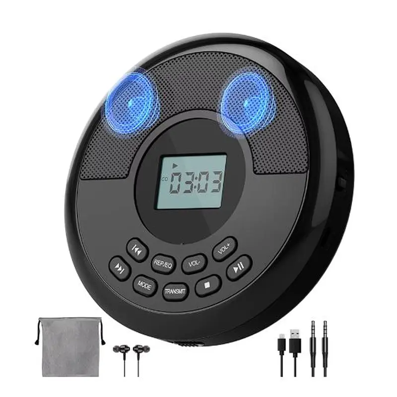 Prenosivi CD plejer sa Bluetooth vezom i ugrađenim zvučnicima