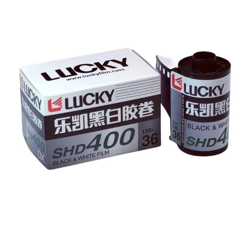 Lucky SHD400 ISO 400 black-and-white 35mm film with 36 exposures