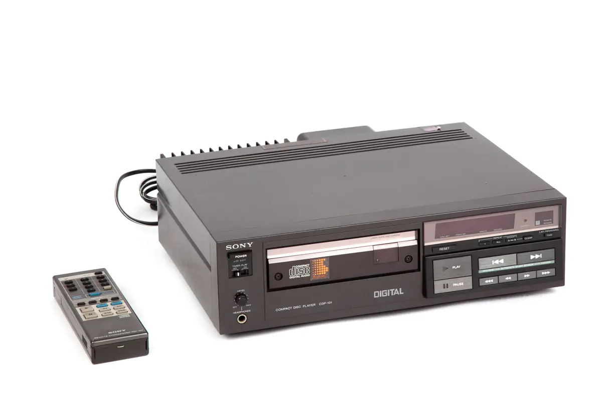 Sony CDP-101, the first commercially available CD player, released in 1982